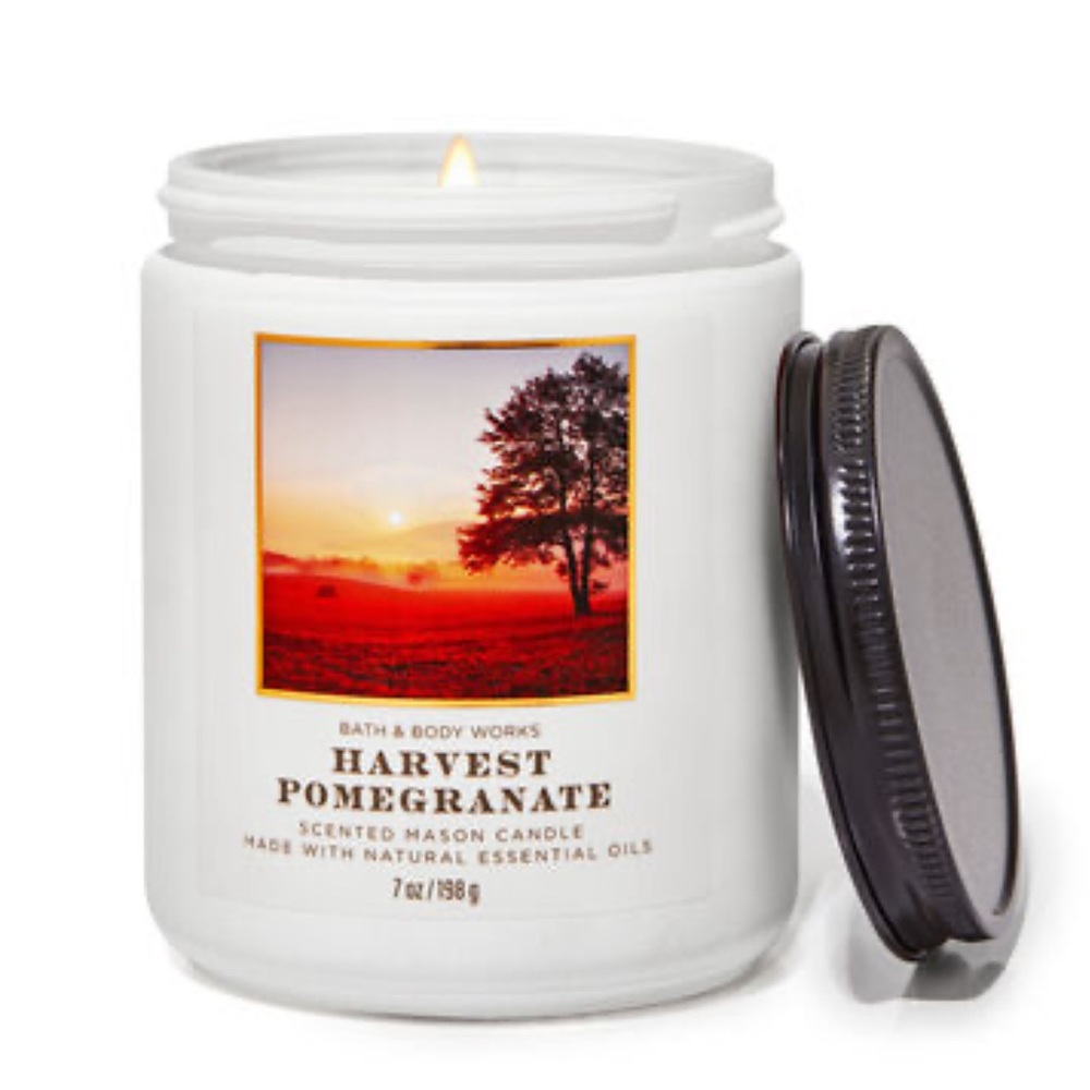 Harvest Pomegranate
Mason Single Wick Candle 7 Oz